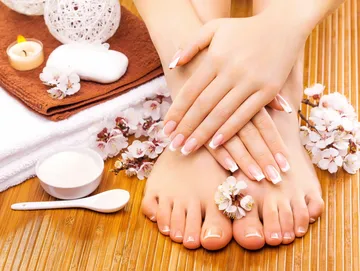 pedicure and nail art photo